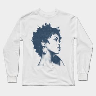 Lauryn Hill - Blue Vintage Color Long Sleeve T-Shirt